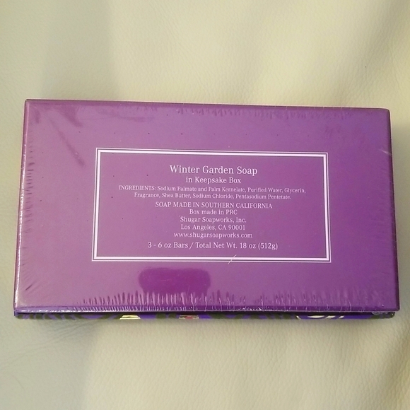 Shugar Soapworks: Winter Garden Soap in Keepsake Box - unopened - Picture 6 of 7